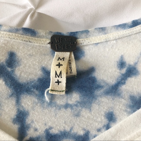 free people flowy & soft tie dye shirt size medium - Picture 2 of 3